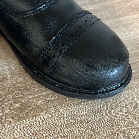 Girls Tuff Rider Black Boots with Zipper Closure - Picture 4 of 6